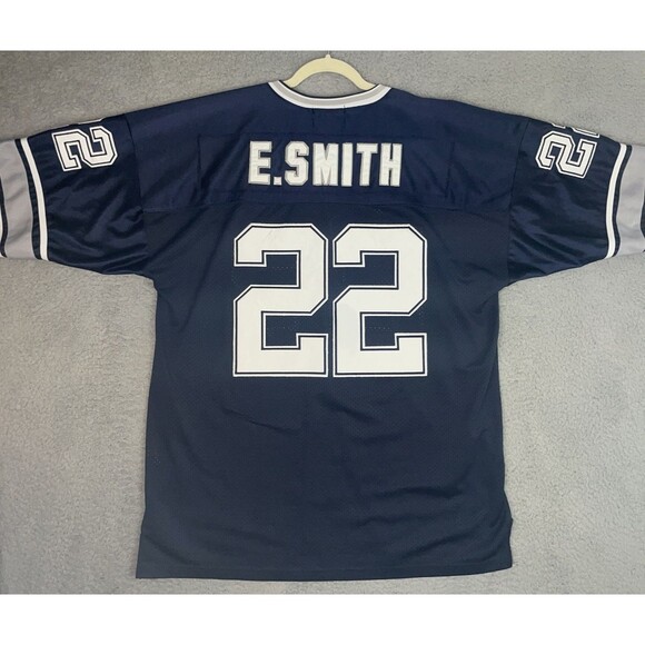 VTG Players of The Century Sewn Jersey Emmitt Smith #22 Cowboys Mens 2XL 52 Blue - Picture 1 of 9